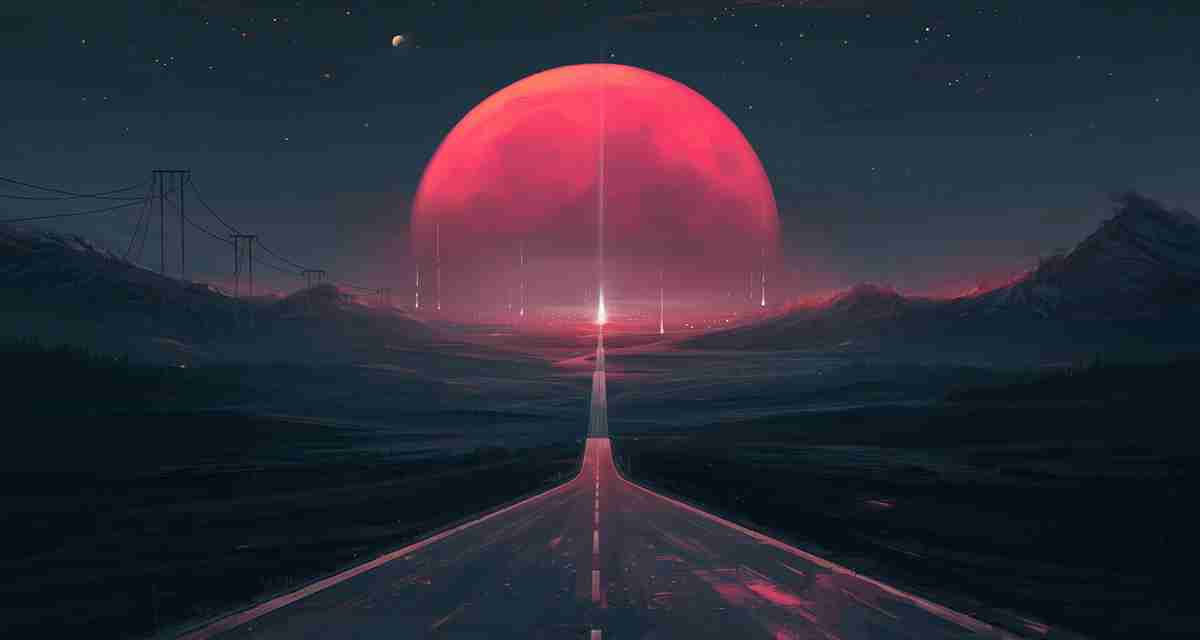 公路 星球 红月 未来