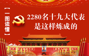 【一图读懂】2280名十九大代表是这样炼成的