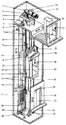 电梯内部结构式电梯的核心,包括变频器,制动器,缓冲器,安全钳,限速器