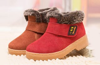 小金蛋儿童雪地靴男童女童鞋冬季加绒短