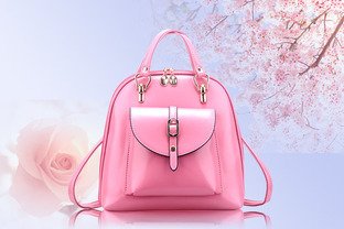 糖果色时尚单肩双肩包两用包 韩版学院