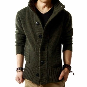 lihomme <em>毛衣</em>羊毛混纺开衫<em>外套</em>烽火 zm013 ( 偏