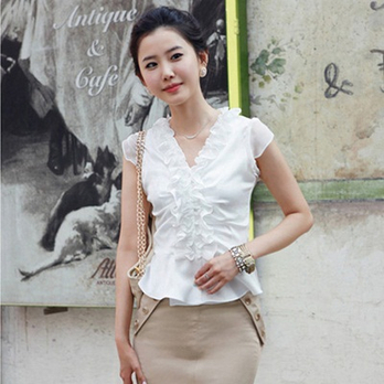 2013夏季新品 韩版女装雪纺<em>职业装女裙</em>套装西