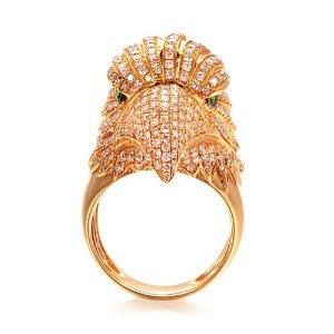 鑫万福喜钻 18K玫瑰金195分钻石结婚戒指\/钻戒