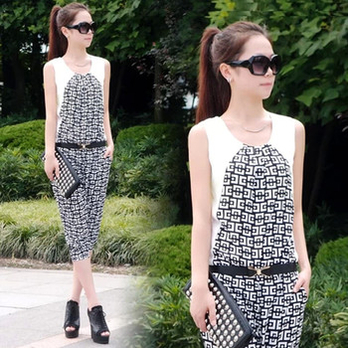 <em>货到付款</em> 可媗2014韩版新款 夏七分连体裤潮显