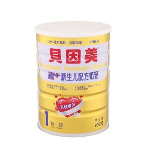 贝因美 金装1段爱 新生儿配方奶粉900g