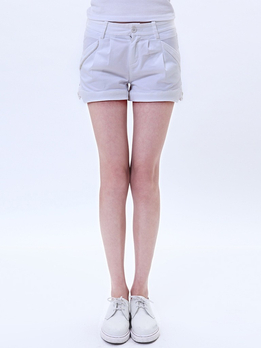 古木夕羊本白花苞型梭织<em>短裤</em>F1023239,<em>XL码</em>