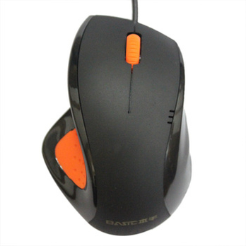 本手(BASIC)M888T USB游戏大鼠标 黑橙色 - 