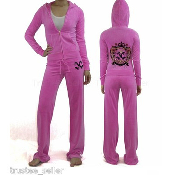 Juicy Couture 女士 时尚休闲长袖卫衣套装(美国