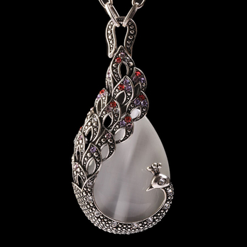 IDee圣诞项链孔雀<em>毛衣链长款</em>时尚韩国<em>欧美</em>复