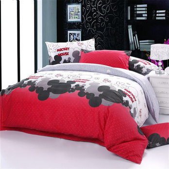 亦佰纷家纺四件套 钻石棉四件套 米奇妙妙 200