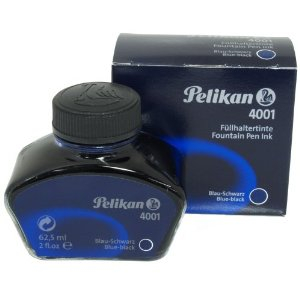 百利金 PELIKAN 4001 墨水 62.5毫升 蓝黑色 -
