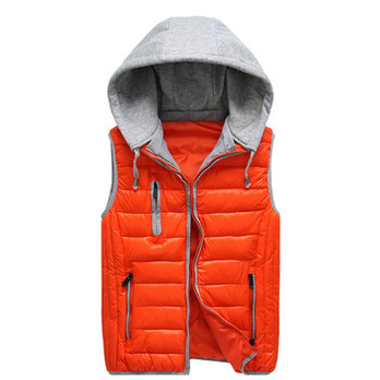 <em>货到付款</em> 天乐斯威 <em>马甲</em>男款韩版时尚可脱帽羽