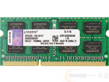 Kingston 金士顿 4G DDR3 1333 笔记本内存 -