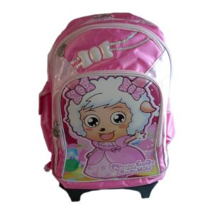 喜羊羊拉杆书包P171玫红 - 儿童书包\/母婴日用