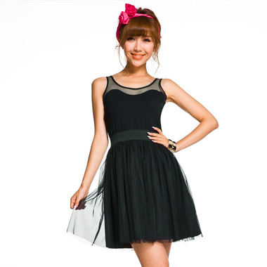 PEACEBIRD 太平鸟女装 <em>秋装</em> <em>乐町</em> 网纱背心裙