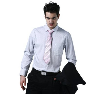 ROMASTER 罗马世家 意大利 <em>男士灰色</em>条纹开