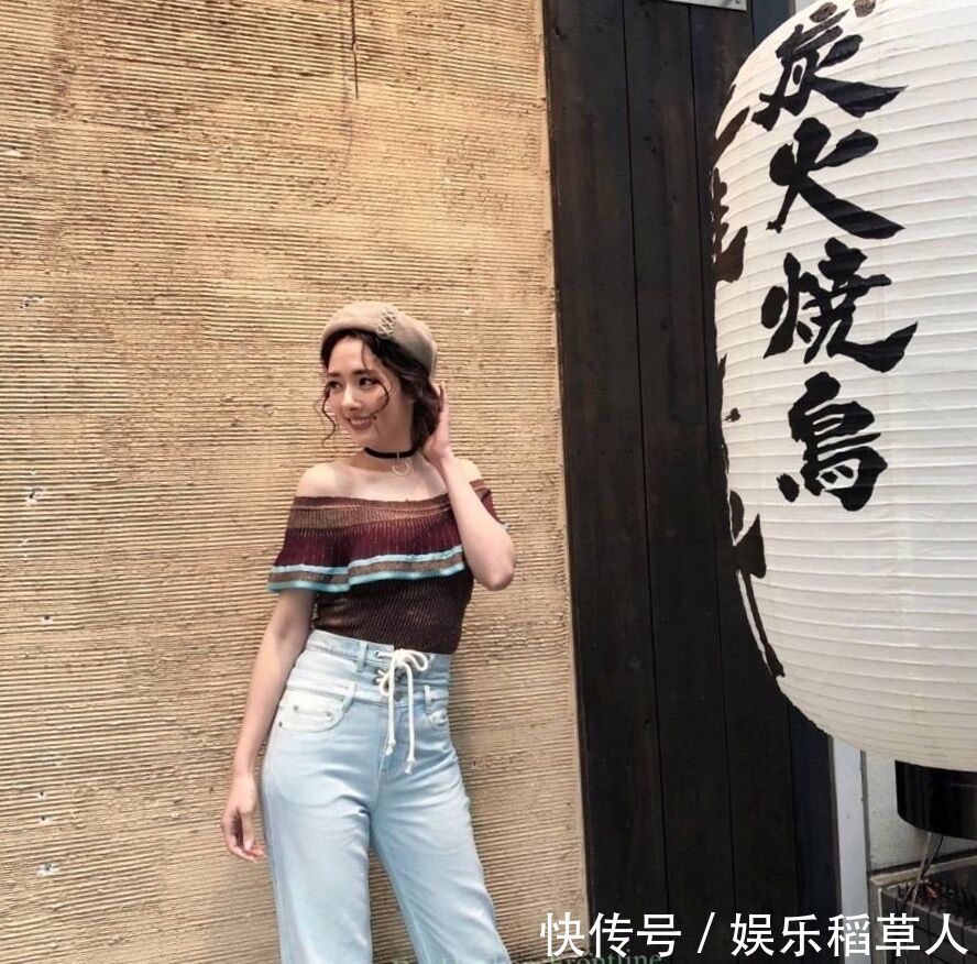 尴尬了郭碧婷!阔腿裤竟然也能撑紧,活生生印出