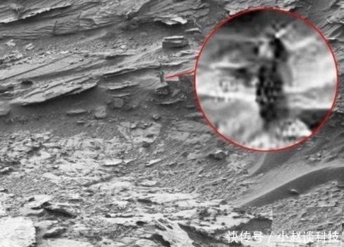 NASA火星照片发现长发“女外星人”(图),是雕像还是生物?!