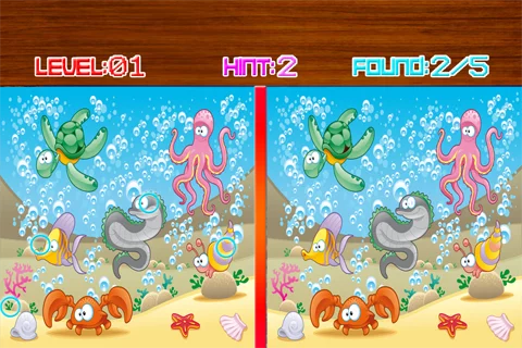 Spot the Differences Sea Life截图11