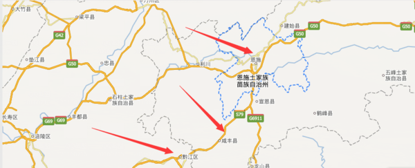 湖北恩施和重庆黔江是相邻吗