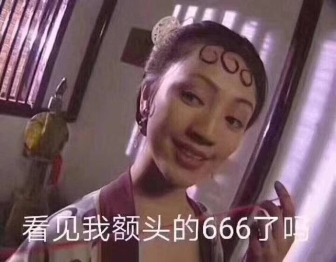 你看见我额头的666了么表情包