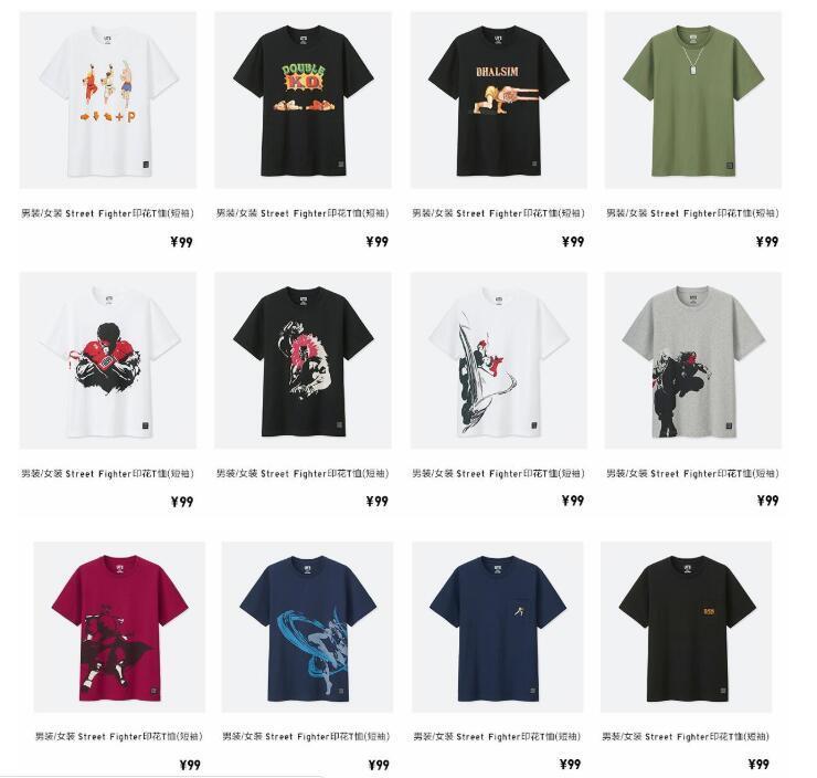 不要再打啦 优衣库联动《街霸》主题T恤来一件