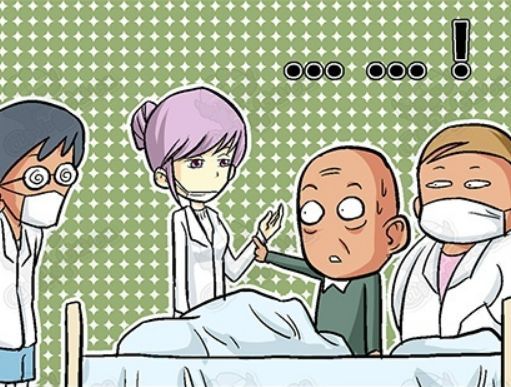 搞笑漫画:年迈医院在大叔碰瓷,真是每天都有新怎么漫画的画里面画图片
