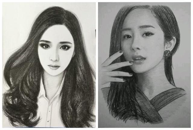 素描都画不出迪丽热巴的美,郑爽的灵气,还有王俊凯的帅