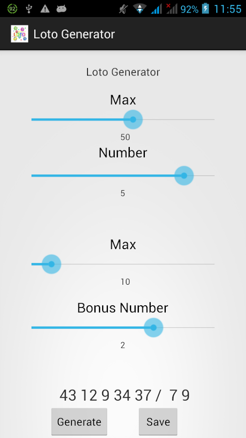 Loto Generator截图2