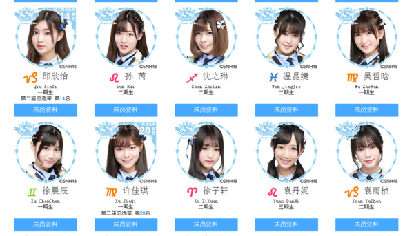 snh48成员都有谁(附照片)