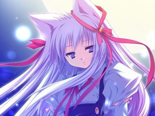 银色头发紫眼睛的动漫女生_360问答