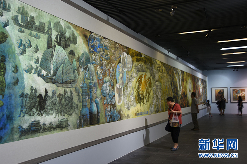 杨晓阳丝绸之路美术作品西安展出