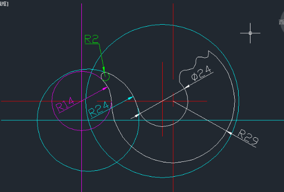 CAD画圆知道两个条件怎么办 见图_360问答