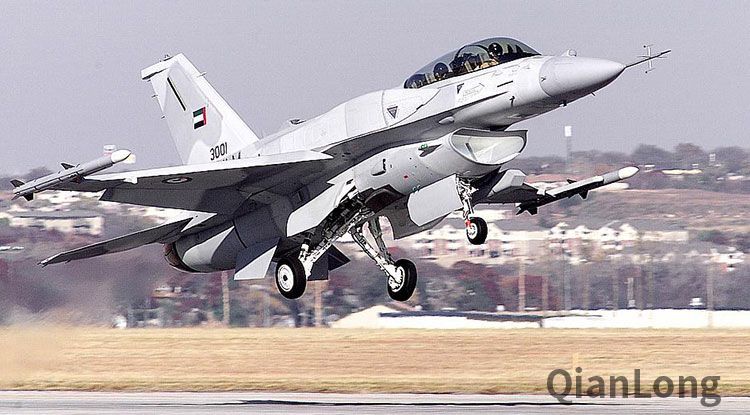 资料图:阿联酋从美国引进的f-16f战斗机.