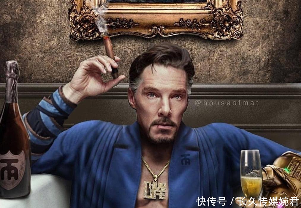 当漫威人物变的西装革履, 钢铁侠笑容灿烂, 灭霸