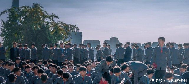 朝鲜之旅 男人流行这样的发型, 平壤马路非常宽敞