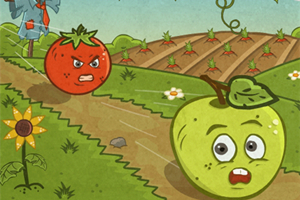 番茄大战水果,番茄大战水果小游戏,360小游戏-360游戏库