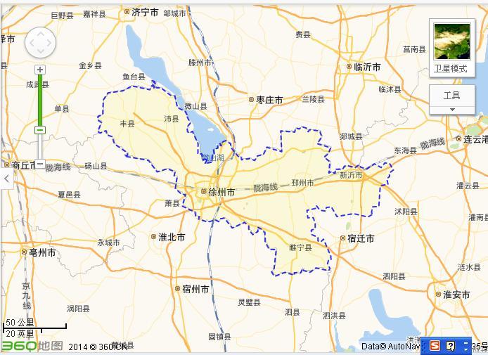 抚顺到江苏淮安地图