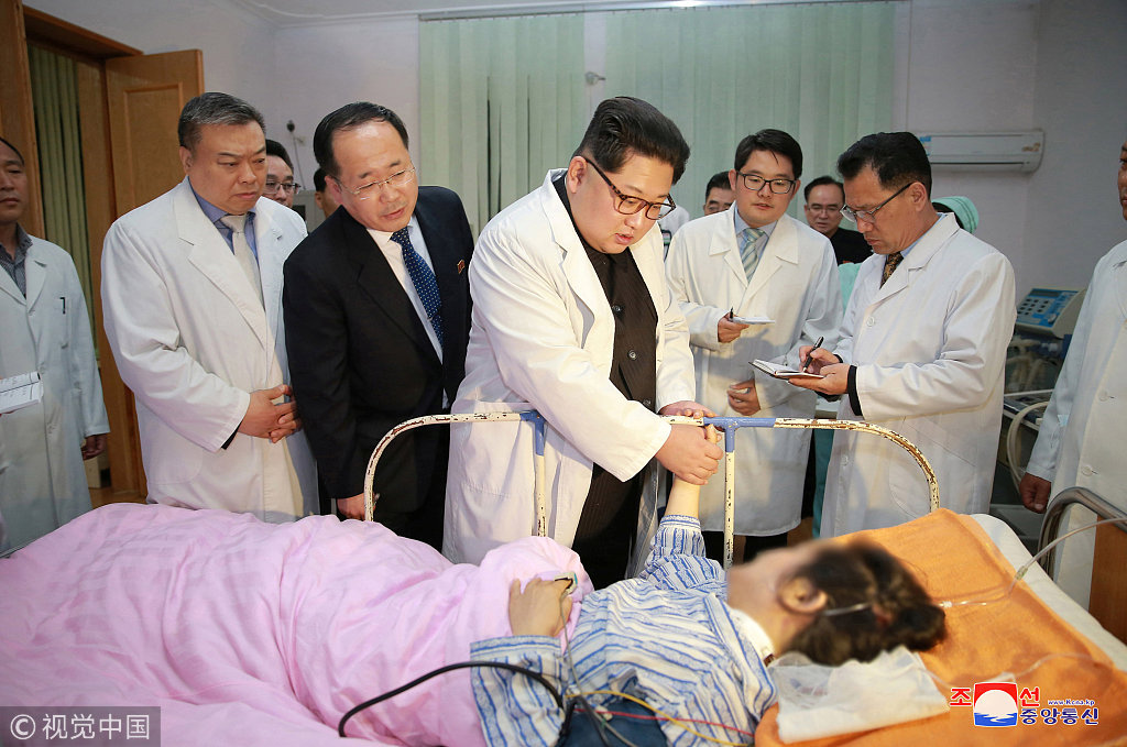 中国游客遭遇重大伤亡事故 金正恩赴医院探望