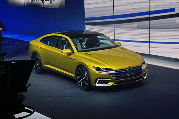大众sportconcept,大众sportcoupe 外观方面,预计新车会采用去年上海车展亮相的大众sport concept gte