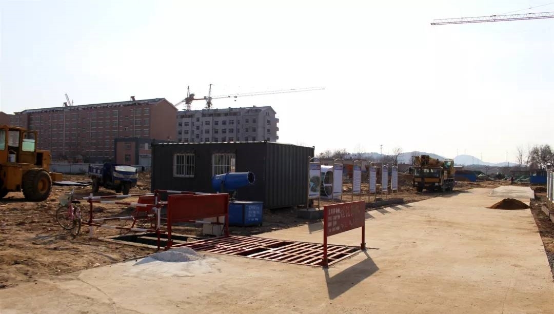 肥城仪阳街道兴隆街东延施工正在进行,将连通