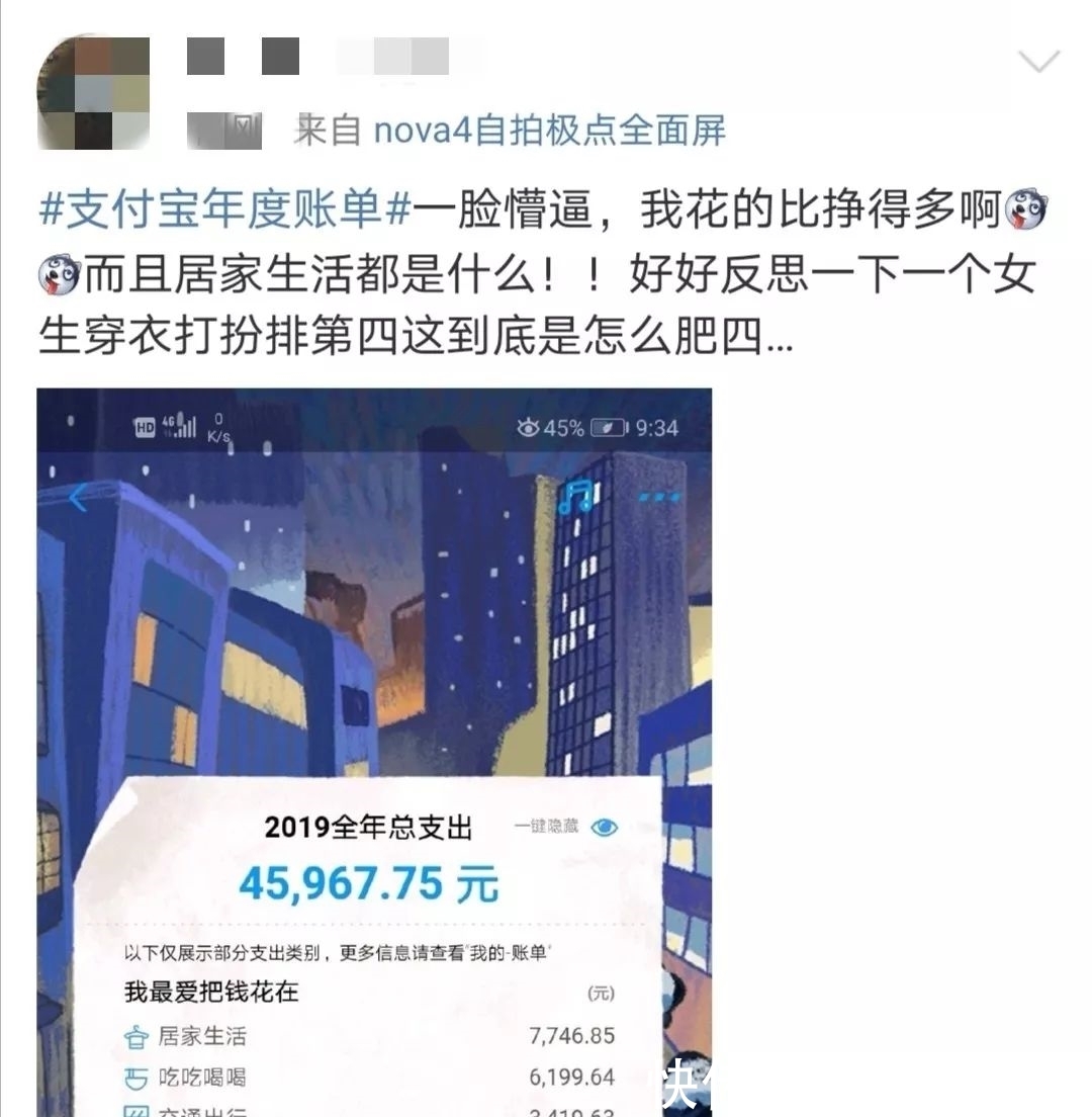 2019年支出账单图片