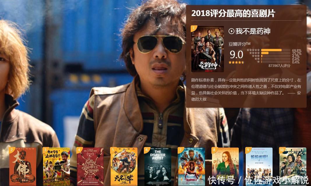 药神三度上榜!豆瓣公布2018年度电影排行榜