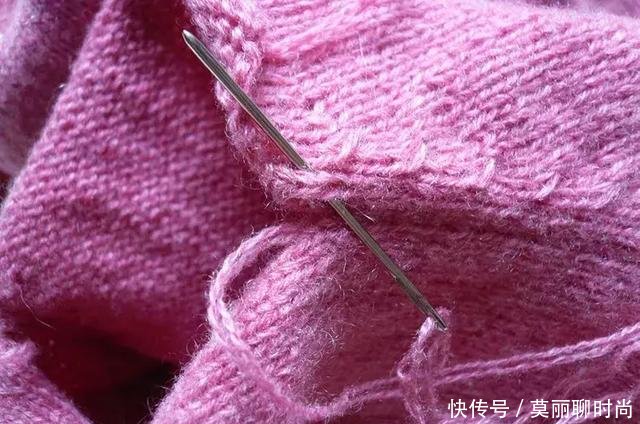 棒针实用技巧手把手教你织毛衣缝袖子的方法