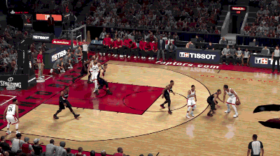 《nba2k18》挡拆动图教学 nba2k18怎么挡拆