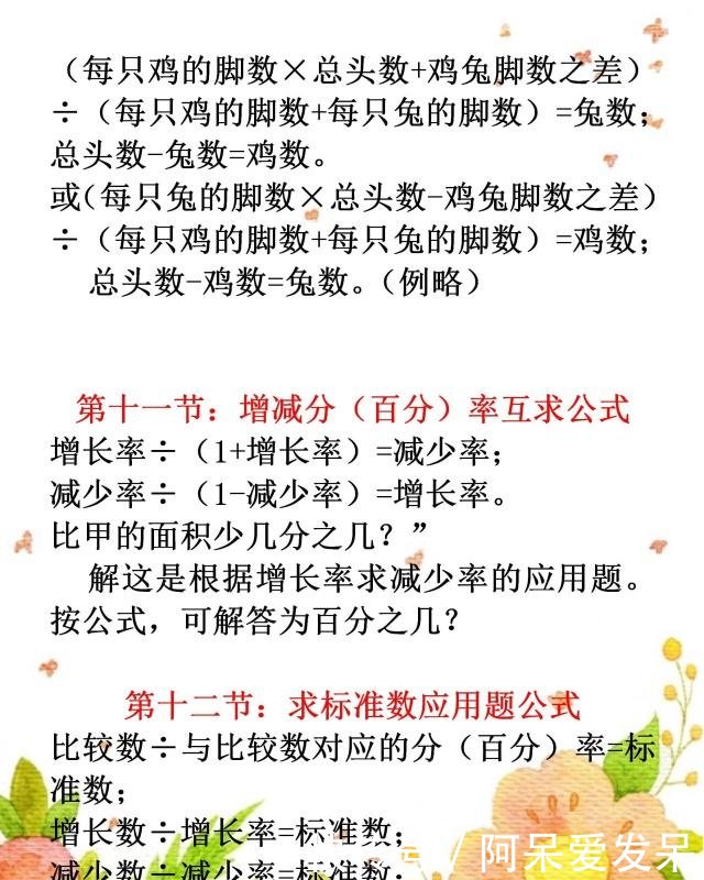 年级小学公式小学1~6公式各类解题大全汇总,值最强-游数学山西村图片