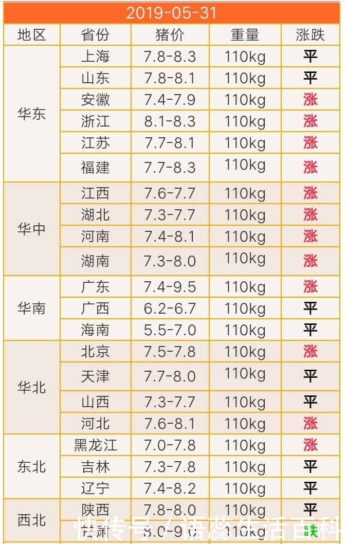 今日大猪价行情