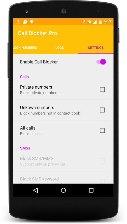 Call Blacklist - Blocker Pro截图2